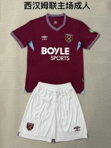 West Ham Home  Fans 1:1 Quality Soccer Jersey   25-26 (kids and man )