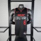 Miami Heat Black City Edition 6 James  V-neck  NBA Jerseys