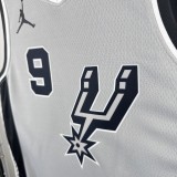 San Antonio Spurs Grey #9 PARKER 1:1 Quality NBA  Season Jerseys 2021