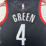 Houston Rockets Black #4 GREEN 1:1 Quality NBA  Season Jerseys 2024