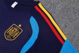 spain Training  Fans Kits Dark Blue (Kids And Man ) 1:1 Quality Soccer Jersey 26-27 (2026)