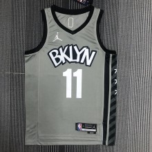 Brooklyn Nets Grey #11 IRVING 1:1 Quality NBA  Season Jerseys 75 Year