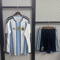 Argentina Home Long Sleeve With Pants Sets Fans 1:1 Quality Soccer Jersey  26-27（2026）