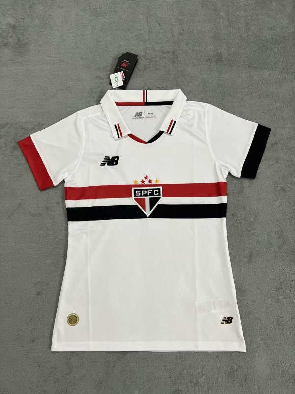Sao Paulo home Women fans 1:1 Quality Soccer Jersey  24-25