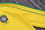 Retro  Brazil Home Long  Kids   1:1 Quality Soccer Jersey 1998