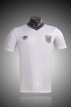 Retro England Home 1:1 Quality Soccer Jersey  1986