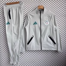 Algeria Windbreaker Sets With pants  Grey 1:1 Quality Soccer Jersey  26-27 (2026)