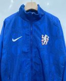 Chelsea  Windbreaker  Blue 1:1 Quality Soccer Jersey  25-26