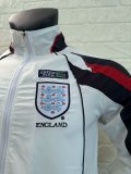 Retro England white Jacket  Tracksuit  1:1 Quality Soccer Jersey  1998