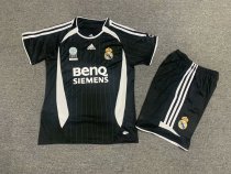 Retro Real Madrid away Kids  1:1 Quality Soccer Jersey  2006-2007