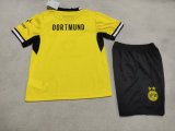 Dortmund Home Kids  Fans 1:1 Quality Soccer Jersey  26-27