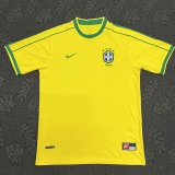 Retro Brazil Home   Kits Suit   1:1 Quality Soccer Jersey 1998
