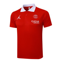 PSG Paris Polo Fans Red 1:1 Quality Soccer Jersey  25-26