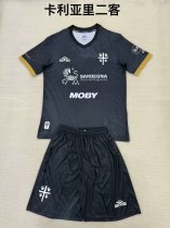CAGLIARI three  away Kids 1:1 Quality Soccer Jersey   24-25