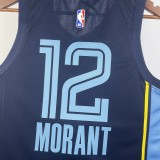 Memphis Grizzlies Blue #12 MORANT 1:1 Quality NBA Jerseys 2023