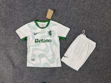 Sporting Lisbon Away Kids  1:1 Quality Soccer Jersey  25-26