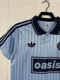 Adidas Clover T-shirt  Blue Fans 1:1 Quality Soccer Jersey  25-26