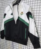 Betis Windbreaker White  Green 1:1 Quality Soccer Jersey  1995-1997