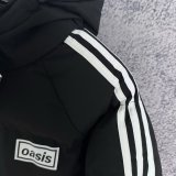 Adidas Clover  Windbreaker  Cotton clothing Jacket  Black  White 1:1 Quality Soccer Jersey  25-26