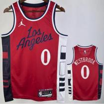 Clippers WESTBROOK #0 Red NBA Jerseys 24-25
