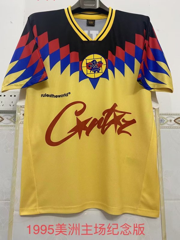 Retro America commemorate fans yollow  1:1 Quality Soccer Jersey  1995