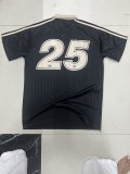 Adidas Clover T-shirt  Black   Fans 1:1 Quality Soccer Jersey  25-26