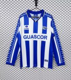 Retro Deportivo Home Long Sleeve Fans  1:1 Quality Soccer Jersey  1998-1999