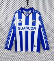 Retro Deportivo Home Long Sleeve Fans  1:1 Quality Soccer Jersey  1998-1999