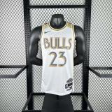 Chicago Bulls White City Edition #23 JORDAN 1:1 Quality NBA  Season Jerseys 2025