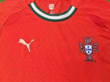 Portugal  home Kids  player 1:1 Quality Soccer Jersey  25-26