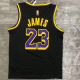 Los Angeles Lakers  Reward Edition Black 23 James  round neck   1:1 Quality NBA Season Jerseys 2021