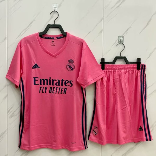 Retro Real Madrid  Kits Suit   Away 1:1 Quality Soccer Jersey 2020-2021