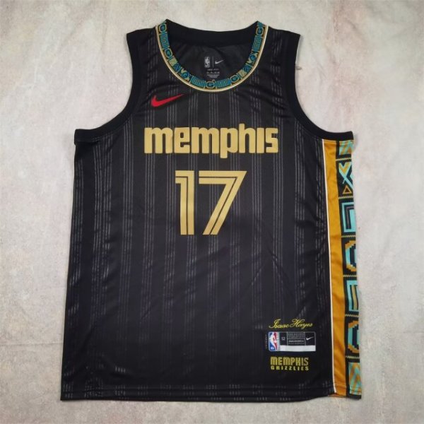 Memphis Grizzlies City Edition Black #17  KAWAMURA 1:1 Quality NBA Jerseys 2021