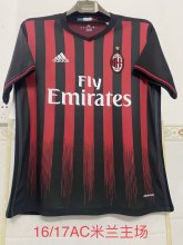 Retro AC Home  1:1 Quality Soccer Jersey  2016-2017