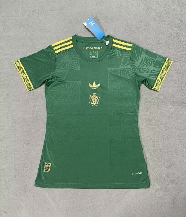 Mexico Special Edition Green  women Fans  1:1 Quality Soccer Jersey  25-26