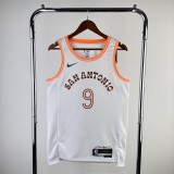 San Antonio Spurs City Edition White #9 PARKER 1:1 Quality NBA  Season Jerseys 2024