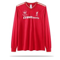 Retro  Liverpool long Home  1:1 Quality Soccer Jersey  1985-1986