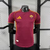 Roma Home Player 1:1 Quality Soccer Jersey   25-26