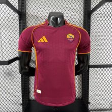 Roma Home Player 1:1 Quality Soccer Jersey   25-26