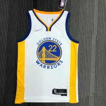 Golden State Warriors White V-Neck #22 WIGGINS 1:1 Quality NBA Season Jerseys  75 Year