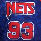 Brooklyn Nets BAPE×M&N  Hardwood Classics  Blue #93 BAPE 1:1 Quality NBA  Season Jerseys