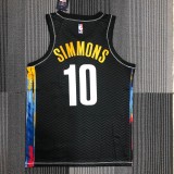 Brooklyn Nets City Edition graffiti Black #10 SIMMONS 1:1 Quality NBA  Season Jerseys 2021