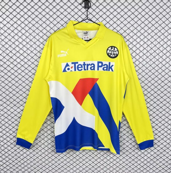 Retro Frankfurt  Away Long Sleeve 1:1 Quality Soccer Jersey 1993-1996