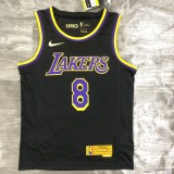 Los Angeles Lakers  Reward Edition Black  Kobe #8 BRYANT Round Neck 1:1 Quality NBA Season Jerseys 2021
