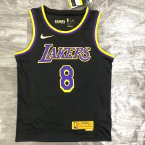 Los Angeles Lakers  Reward Edition Black  Kobe #8 BRYANT Round Neck 1:1 Quality NBA Season Jerseys 2021