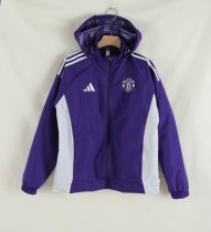 Manchester United Windbreaker  Purple 1:1  26-27