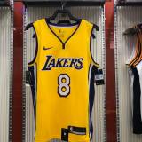 Los Angeles Lakers Kobe #8 BRYANT  Yollow V-neck NBA Jerseys