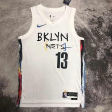 Brooklyn Nets City Edition White  #13 HARDEN 1:1 Quality NBA  Season Jerseys 2023