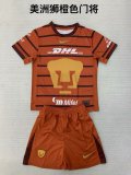 Pumas goalkeeper Kids  1:1 Quality Soccer Jersey  24-25