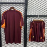 Roma Home With Pants Sets  Fans 1:1 Quality Soccer Jersey   25-26